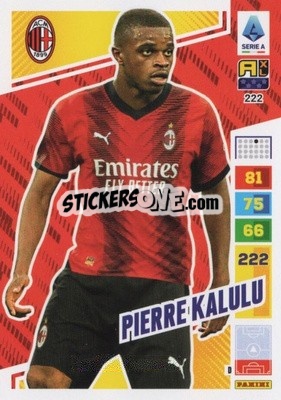 Sticker Pierre Kalulu - Calciatori 2023-2024. Adrenalyn XL
 n. 222 - Panini