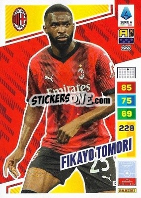 Sticker Fikayo Tomori - Calciatori 2023-2024. Adrenalyn XL
 n. 223 - Panini