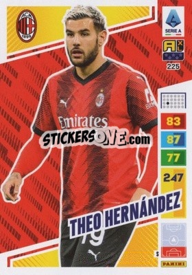 Sticker Théo Hernández - Calciatori 2023-2024. Adrenalyn XL
 n. 225 - Panini