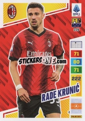 Sticker Rade Krunić - Calciatori 2023-2024. Adrenalyn XL
 - Panini