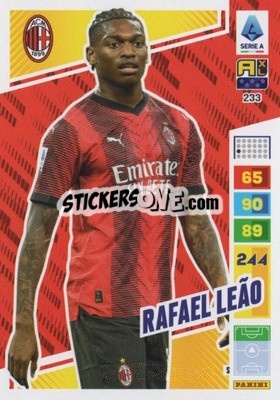 Sticker Rafael Leão - Calciatori 2023-2024. Adrenalyn XL
 n. 233 - Panini