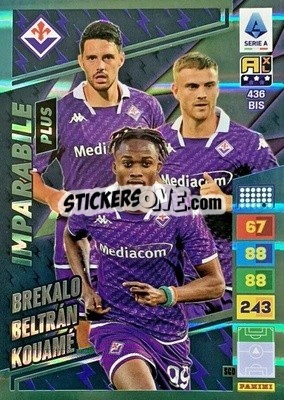 Sticker Josip Brekalo / Lucas Beltrán / Christian Kouamé - Calciatori 2023-2024. Adrenalyn XL
 n. 436bis - Panini