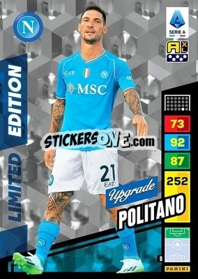Sticker Matteo Politano - Calciatori 2023-2024. Adrenalyn XL
 n. LEU-MP - Panini