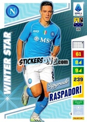 Sticker Giacomo Raspadori - Calciatori 2023-2024. Adrenalyn XL
 - Panini