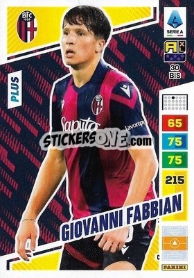 Sticker Giovanni Fabbian - Calciatori 2023-2024. Adrenalyn XL
 - Panini