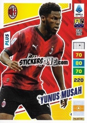 Sticker Tunus Musah - Calciatori 2023-2024. Adrenalyn XL
 n. 230bis - Panini