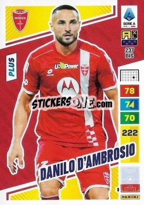 Sticker Danilo D'Ambrosio - Calciatori 2023-2024. Adrenalyn XL
 n. 237bis - Panini