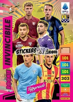 Sticker Rookie Invincibile - Calciatori 2023-2024. Adrenalyn XL
 n. U37 - Panini
