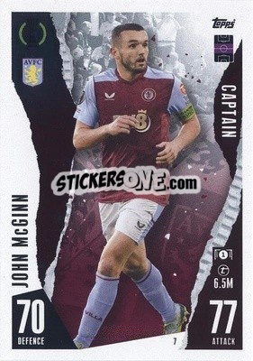 Sticker John McGinn - UEFA Champions League & Europa League 2023-2024. Match Attax n. 7 - Topps