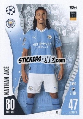 Figurina Nathan Eké - UEFA Champions League & Europa League 2023-2024. Match Attax - Topps