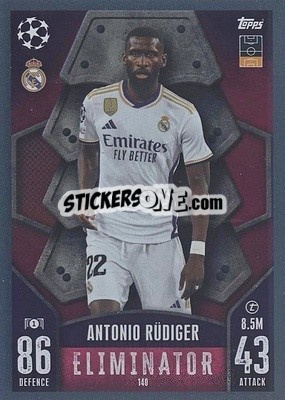 Sticker Antonio Rüdiger - UEFA Champions League & Europa League 2023-2024. Match Attax - Topps