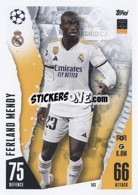 Sticker Ferland Mendy - UEFA Champions League & Europa League 2023-2024. Match Attax n. 143 - Topps
