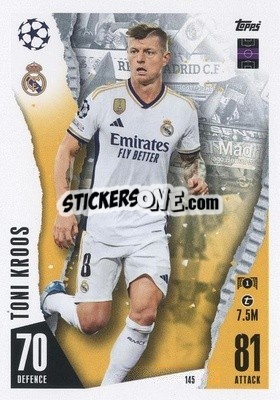 Sticker Toni Kroos - UEFA Champions League & Europa League 2023-2024. Match Attax n. 145 - Topps