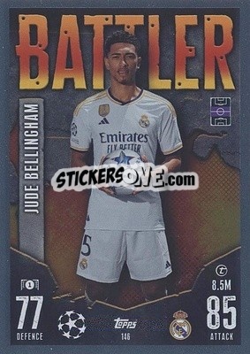 Sticker Jude Bellingham - UEFA Champions League & Europa League 2023-2024. Match Attax n. 146 - Topps