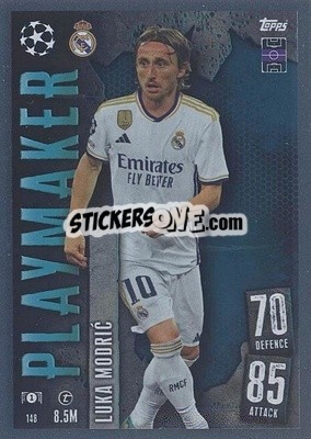 Sticker Luka Modrić - UEFA Champions League & Europa League 2023-2024. Match Attax n. 148 - Topps