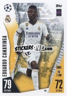 Sticker Edouardo Camavinga - UEFA Champions League & Europa League 2023-2024. Match Attax n. 149 - Topps