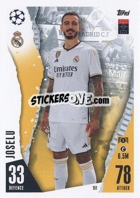 Sticker Joselu - UEFA Champions League & Europa League 2023-2024. Match Attax - Topps