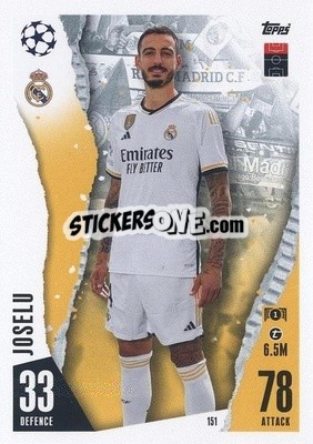 Sticker Joselu - UEFA Champions League & Europa League 2023-2024. Match Attax n. 151 - Topps