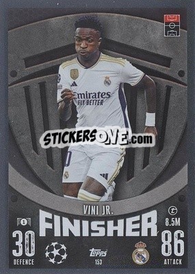 Sticker Vini Jr. - UEFA Champions League & Europa League 2023-2024. Match Attax - Topps