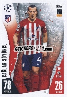 Sticker Çağlar Söyüncü - UEFA Champions League & Europa League 2023-2024. Match Attax - Topps