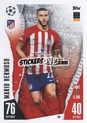 Sticker Mario Hermoso - UEFA Champions League & Europa League 2023-2024. Match Attax - Topps