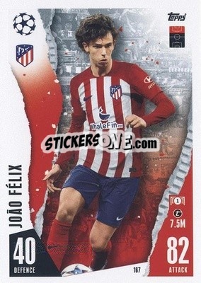 Sticker João Félix - UEFA Champions League & Europa League 2023-2024. Match Attax - Topps
