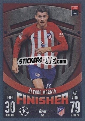 Sticker Álvaro Morata - UEFA Champions League & Europa League 2023-2024. Match Attax - Topps