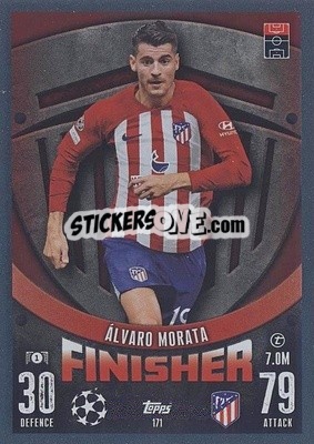 Sticker Álvaro Morata - UEFA Champions League & Europa League 2023-2024. Match Attax n. 171 - Topps