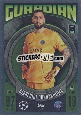 Sticker Gianluigi Donnarumma - UEFA Champions League & Europa League 2023-2024. Match Attax n. 173 - Topps