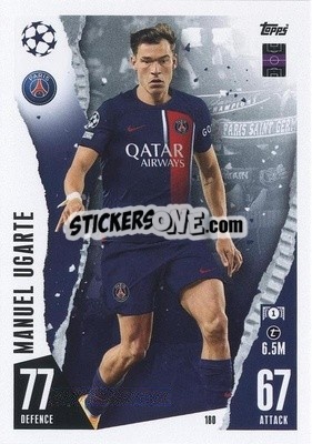 Sticker Manuel Ugarte - UEFA Champions League & Europa League 2023-2024. Match Attax n. 180 - Topps
