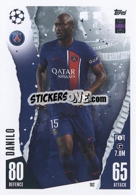 Sticker Danilo - UEFA Champions League & Europa League 2023-2024. Match Attax n. 182 - Topps
