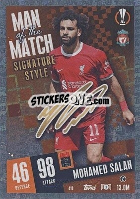 Sticker Mohamed Salah - UEFA Champions League & Europa League 2023-2024. Match Attax - Topps