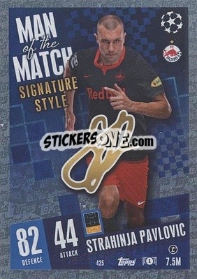 Sticker Stahinja Pavlovic - UEFA Champions League & Europa League 2023-2024. Match Attax - Topps