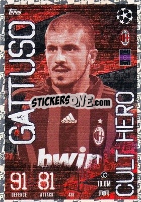 Cromo Gennaro Gattuso - UEFA Champions League & Europa League 2023-2024. Match Attax - Topps