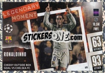 Sticker Ronaldinho - UEFA Champions League & Europa League 2023-2024. Match Attax - Topps