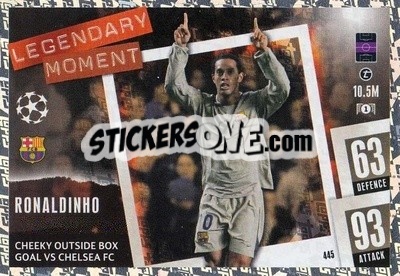Sticker Ronaldinho - UEFA Champions League & Europa League 2023-2024. Match Attax n. 445 - Topps