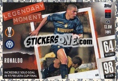 Sticker Ronaldo - UEFA Champions League & Europa League 2023-2024. Match Attax n. 449 - Topps