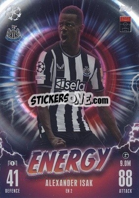 Sticker Alexsander Isak - UEFA Champions League & Europa League 2023-2024. Match Attax n. EN2 - Topps