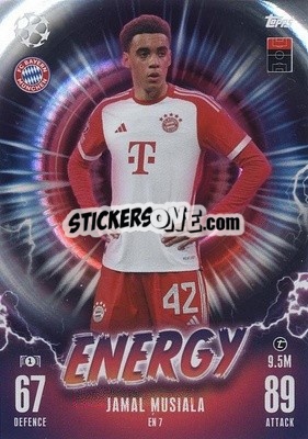 Cromo Jamal Musiala - UEFA Champions League & Europa League 2023-2024. Match Attax - Topps