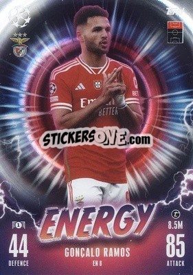 Sticker Gonçalo Ramos - UEFA Champions League & Europa League 2023-2024. Match Attax n. EN8 - Topps