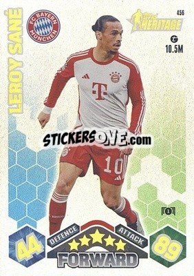 Sticker Leroy Sané - UEFA Champions League & Europa League 2023-2024. Match Attax n. 456 - Topps
