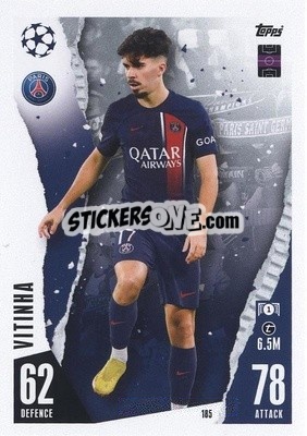 Sticker Vitinha - UEFA Champions League & Europa League 2023-2024. Match Attax - Topps