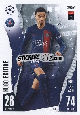 Sticker Hugo Ekitike - UEFA Champions League & Europa League 2023-2024. Match Attax - Topps