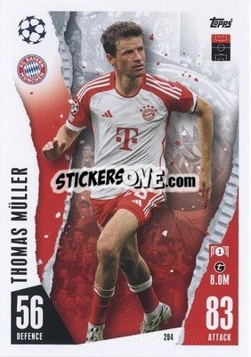 Cromo Thomas Müller - UEFA Champions League & Europa League 2023-2024. Match Attax - Topps