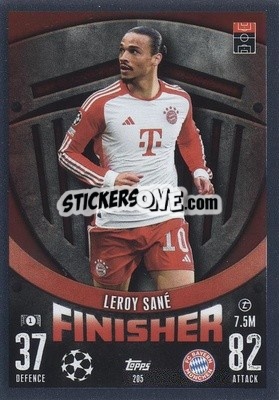 Sticker Leroy Sané - UEFA Champions League & Europa League 2023-2024. Match Attax n. 205 - Topps