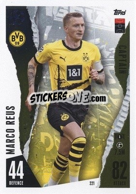 Sticker Marco Reus - UEFA Champions League & Europa League 2023-2024. Match Attax n. 221 - Topps