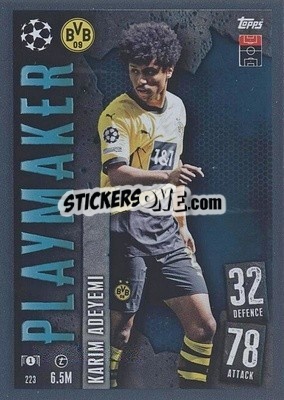 Sticker Karim Adeyemi - UEFA Champions League & Europa League 2023-2024. Match Attax - Topps