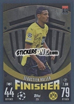 Sticker Sébastian Haller - UEFA Champions League & Europa League 2023-2024. Match Attax n. 225 - Topps