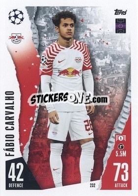 Sticker Fábio Carvalho - UEFA Champions League & Europa League 2023-2024. Match Attax - Topps