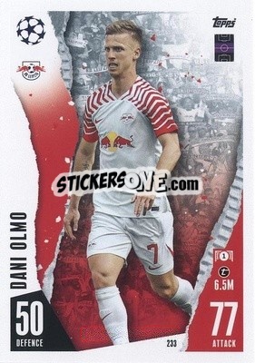 Sticker Dani Olmo - UEFA Champions League & Europa League 2023-2024. Match Attax n. 233 - Topps